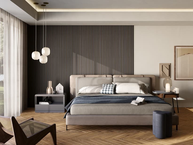Dekorplatte Mikado Grey 520x1500 in Leisten aus grauem Holz | IperCeramica Dekorplatte Mikado Grey 520x1500 in Leisten aus grauem Holz | IperCeramica