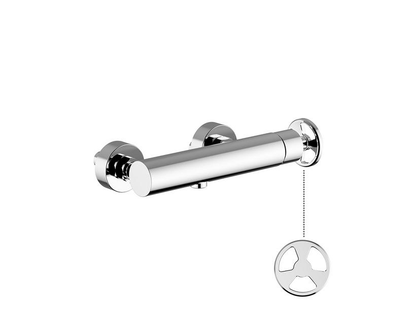 Einhebelarmatur für Dusche extern York Chrom | IperCeramica Einhebelarmatur für Dusche extern York Chrom | IperCeramica