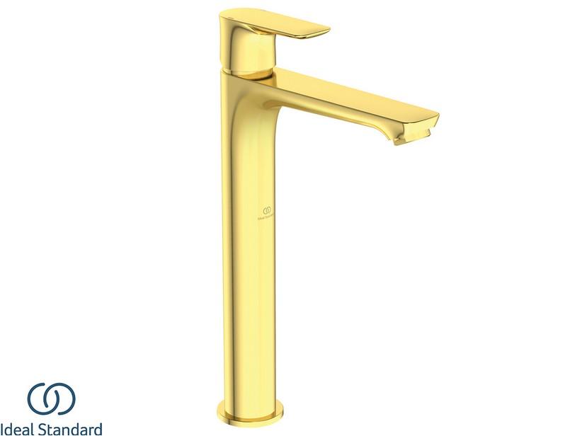 Hohe Waschtischarmatur ohne Abfluss Ideal Standard® Connect Air Ausführung Brushed Gold | IperCeramica Hohe Waschtischarmatur ohne Abfluss Ideal Standard® Connect Air Ausführung Brushed Gold | IperCeramica