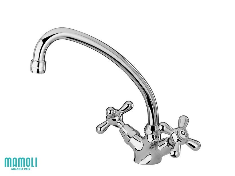 Einloch-Armatur für Waschbecken EPOQUE mit HU-Auslauf ohne Abfluss Chrom | IperCeramica Einloch-Armatur für Waschbecken EPOQUE mit HU-Auslauf ohne Abfluss Chrom | IperCeramica