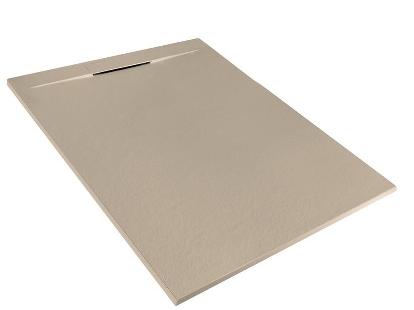 Duschwanne Matic 90x120 cm Harz mit gehämmerter Steinoptik Taupe | IperCeramica Duschwanne Matic 90x120 cm Harz mit gehämmerter Steinoptik Taupe | IperCeramica