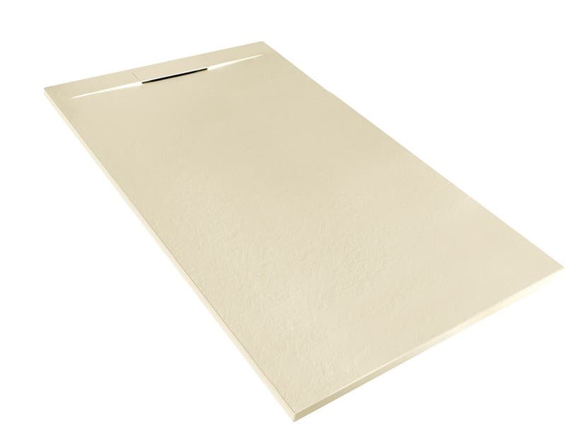 Duschwanne Matic 90x160 cm Harz mit gehämmerter Steinoptik Elfenbein | IperCeramica Duschwanne Matic 90x160 cm Harz mit gehämmerter Steinoptik Elfenbein | IperCeramica