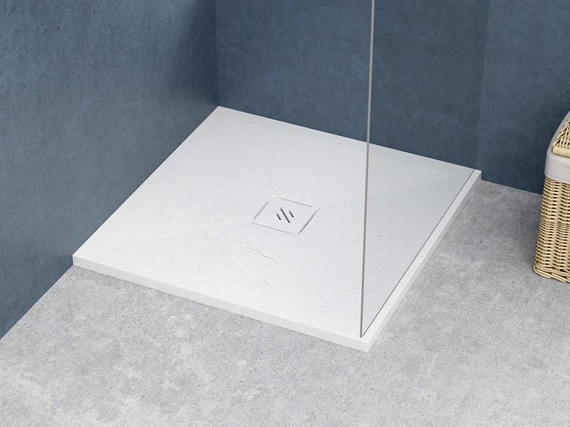 Duschwanne Nature 80x80 H3 cm aus Harz Weiß | IperCeramica Duschwanne Nature 80x80 H3 cm aus Harz Weiß | IperCeramica