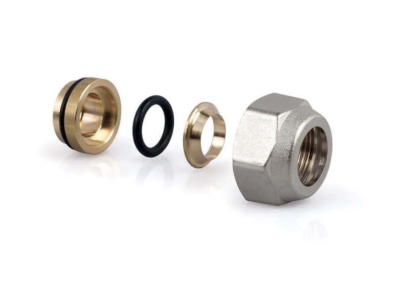 Anschluss Eurocono für Kupferrohr 3/4x14 Nickel | IperCeramica Anschluss Eurocono für Kupferrohr 3/4x14 Nickel | IperCeramica
