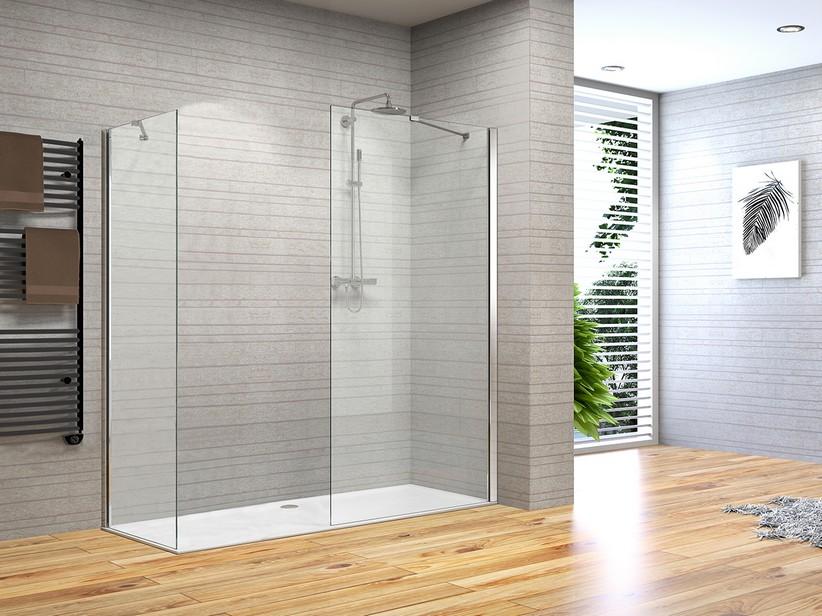 WALK IN FANTASY2 MIT 2 SEITENWÄNDEN 80X90 H190 Erw 75,1/77,1 - 85,1/87,1 cm GLASSTÄRKE 6 mm TRASPARENT CHROM | IperCeramica WALK IN FANTASY2 MIT 2 SEITENWÄNDEN 80X90 H190 Erw 75,1/77,1 - 85,1/87,1 cm GLASSTÄRKE 6 mm TRASPARENT CHROM | IperCeramica