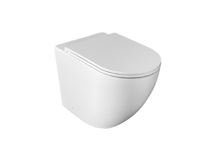 Stand-Wc Moon wandbündig Vortex Weiß glänzend | IperCeramica Stand-Wc Moon wandbündig Vortex Weiß glänzend | IperCeramica