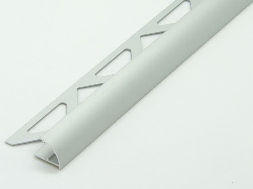 Winkelprofil Global Round Silber eloxiertes Aluminium 8mm 2,70m | IperCeramica Winkelprofil Global Round Silber eloxiertes Aluminium 8mm 2,70m | IperCeramica