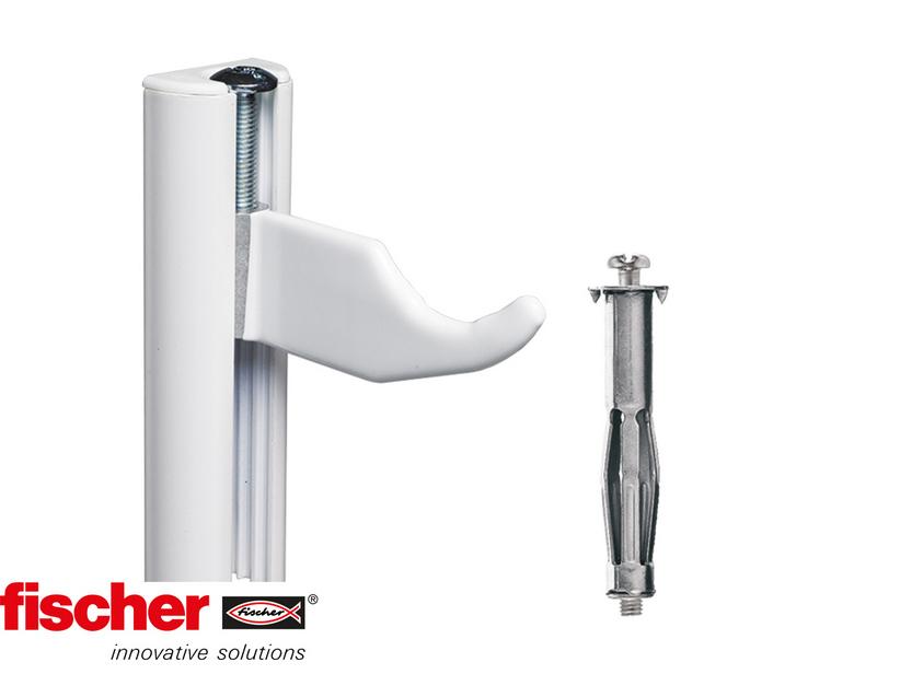 Fischer® Wandkonsolenpaar RC Weiß für Aluminiumheizkörper auf Gipswänden | IperCeramica Fischer® Wandkonsolenpaar RC Weiß für Aluminiumheizkörper auf Gipswänden | IperCeramica