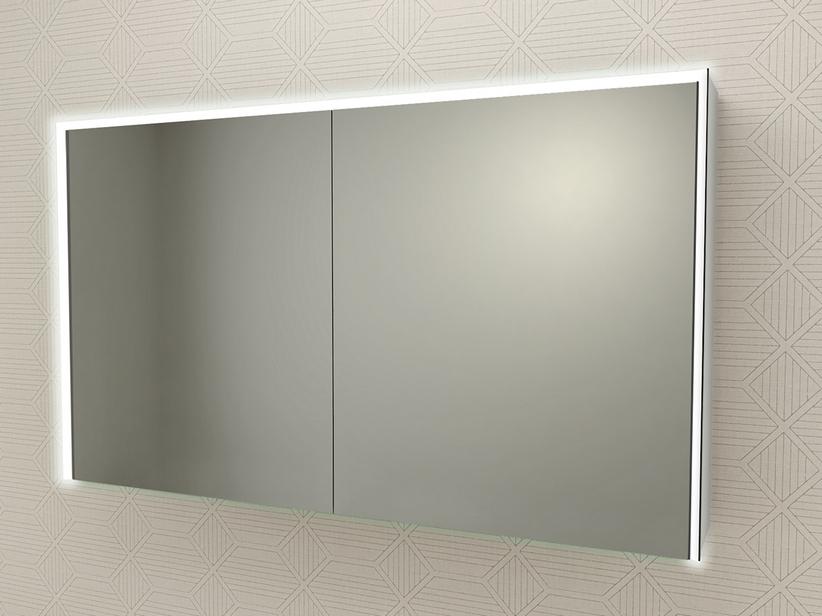 LED-SPIEGELSCHRANK 120x70 cm ZWEITÜRIG | IperCeramica LED-SPIEGELSCHRANK 120x70 cm ZWEITÜRIG | IperCeramica