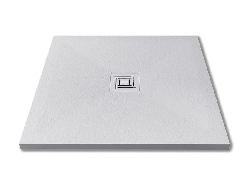 Duschwanne Bonk 80X80 H3 Harz in Steinoptik Weiß | IperCeramica Duschwanne Bonk 80X80 H3 Harz in Steinoptik Weiß | IperCeramica