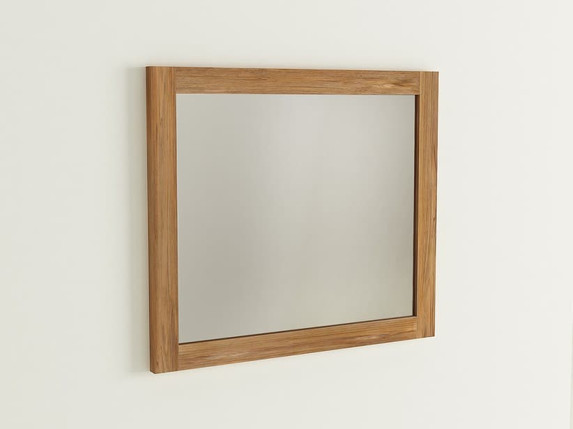 Badspiegel LOMBOK 80x70 cm mit Rahmen aus Massivholz Natur Teak | IperCeramica Badspiegel LOMBOK 80x70 cm mit Rahmen aus Massivholz Natur Teak | IperCeramica