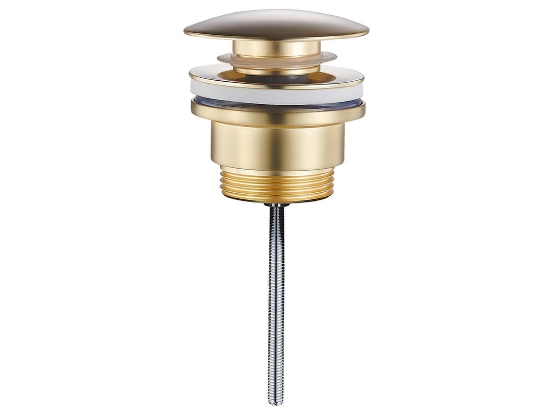 Universal-Ablaufventil Click Clack rund Soft Gold | IperCeramica Universal-Ablaufventil Click Clack rund Soft Gold | IperCeramica