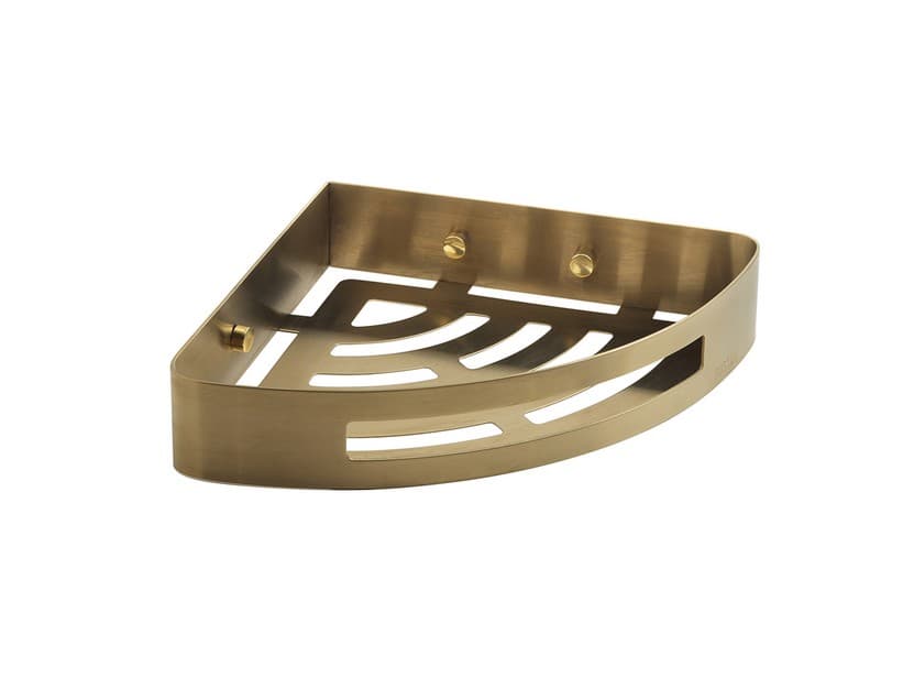 Jade Eckduschablage Gold gebürstet | IperCeramica Jade Eckduschablage Gold gebürstet | IperCeramica