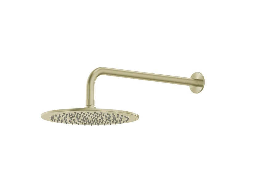 Set Kopfbrause + Duscharm Spring Edelstahl 304 gebürstetes Gold | IperCeramica Set Kopfbrause + Duscharm Spring Edelstahl 304 gebürstetes Gold | IperCeramica