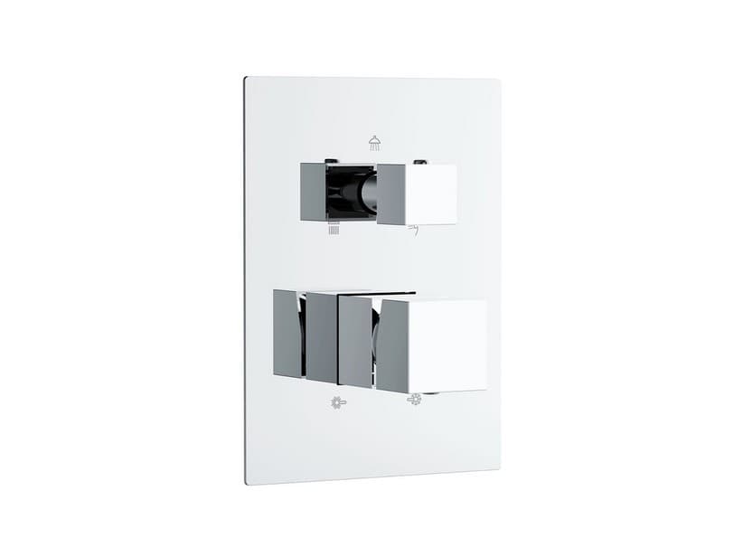 Unterputz Duscharmatur Square universal 3-Wege Chrom | IperCeramica Unterputz Duscharmatur Square universal 3-Wege Chrom | IperCeramica