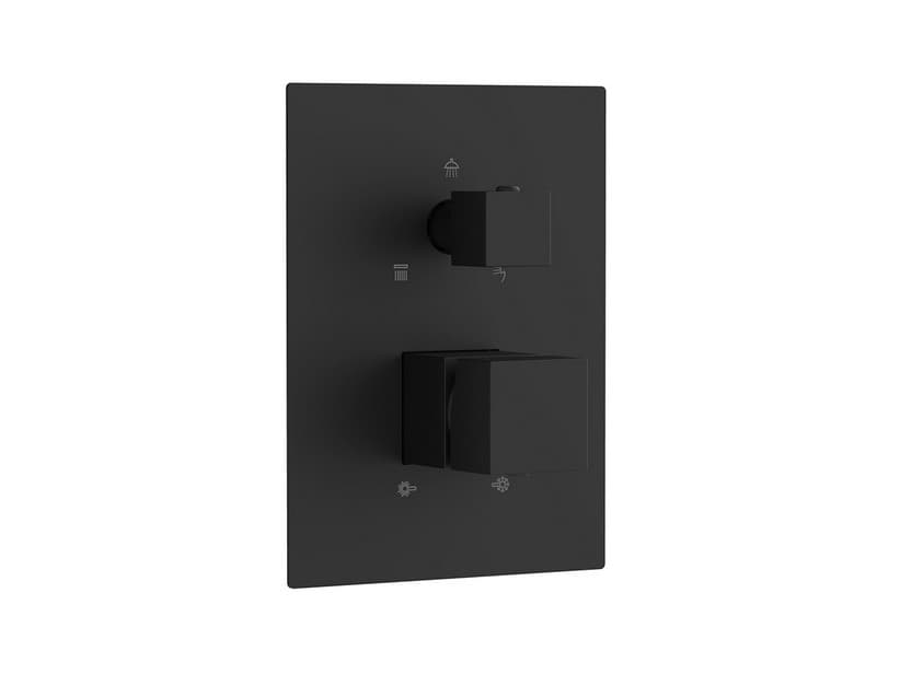 Unterputz Duscharmatur Square universal 3-Wege Schwarz matt | IperCeramica Unterputz Duscharmatur Square universal 3-Wege Schwarz matt | IperCeramica