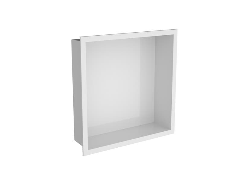 Duschnische Einbau aus Edelstahl Aisi 304 30x30 Weiß | IperCeramica Duschnische Einbau aus Edelstahl Aisi 304 30x30 Weiß | IperCeramica