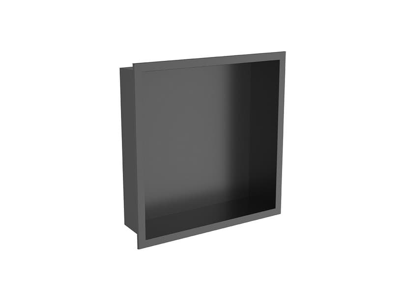 Duschnische Einbau aus Edelstahl Aisi 304 30x30 Schwarz matt | IperCeramica Duschnische Einbau aus Edelstahl Aisi 304 30x30 Schwarz matt | IperCeramica