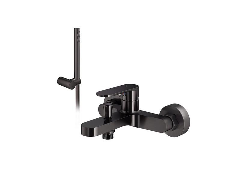 Badewannenarmatur Olmo mit Ausstattung Gun Metal | IperCeramica Badewannenarmatur Olmo mit Ausstattung Gun Metal | IperCeramica