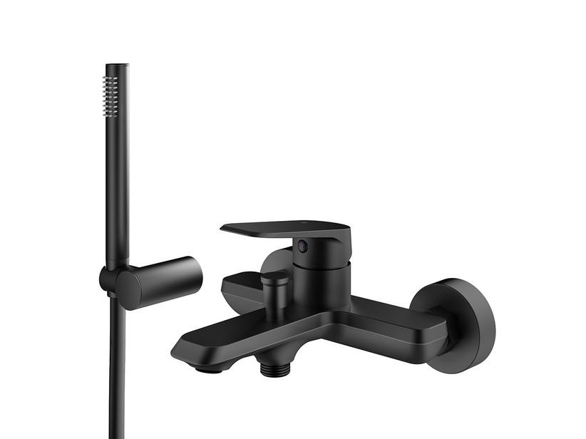 Badewannenarmatur Lune mit Ausstattung Schwarz matt | IperCeramica Badewannenarmatur Lune mit Ausstattung Schwarz matt | IperCeramica