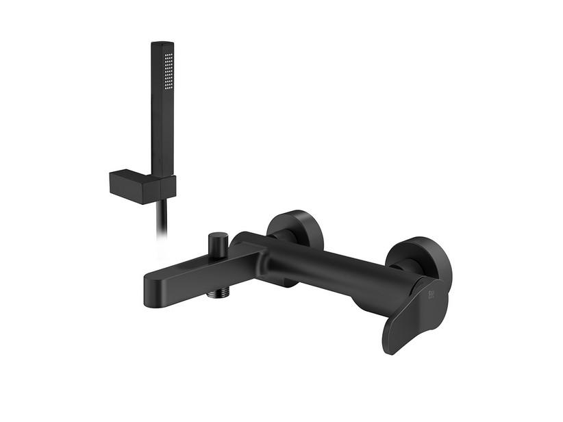 Badewannenarmatur Mamba mit Ausstattung Schwarz matt | IperCeramica Badewannenarmatur Mamba mit Ausstattung Schwarz matt | IperCeramica
