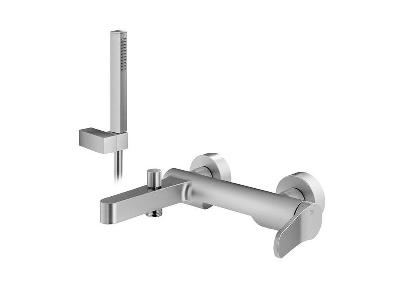 Badewannenarmatur Mamba mit Ausstattung Chrom gebürstet | IperCeramica Badewannenarmatur Mamba mit Ausstattung Chrom gebürstet | IperCeramica