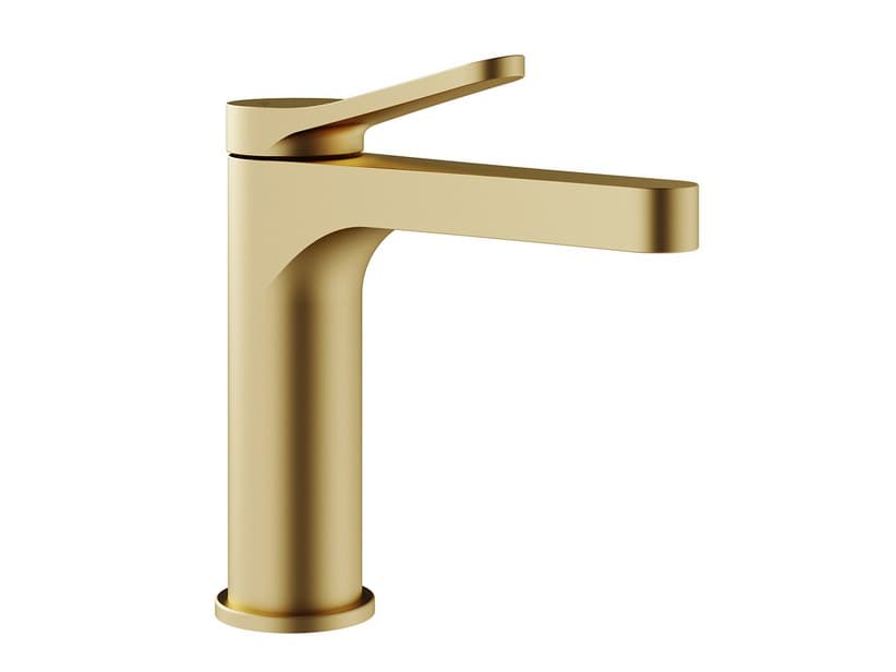 Waschtischarmatur Mamba ohne Ablauf Gold satiniert | IperCeramica Waschtischarmatur Mamba ohne Ablauf Gold satiniert | IperCeramica