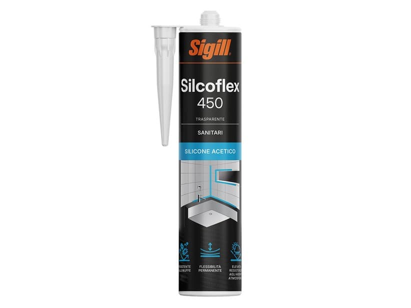 Sigill Silcoflex 450 Silikon Transparent - Kartusche 280 ml | IperCeramica Sigill Silcoflex 450 Silikon Transparent - Kartusche 280 ml | IperCeramica