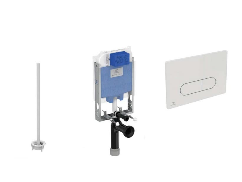 IDEAL STANDARD® Einbauspülkasten Modul 8 cm stark mit 2-Tasten-Betätigungsplatte OLEAS Weiß für Wand-WC Spülrandlos | IperCeramica IDEAL STANDARD® Einbauspülkasten Modul 8 cm stark mit 2-Tasten-Betätigungsplatte OLEAS Weiß für Wand-WC Spülrandlos | IperCeramica