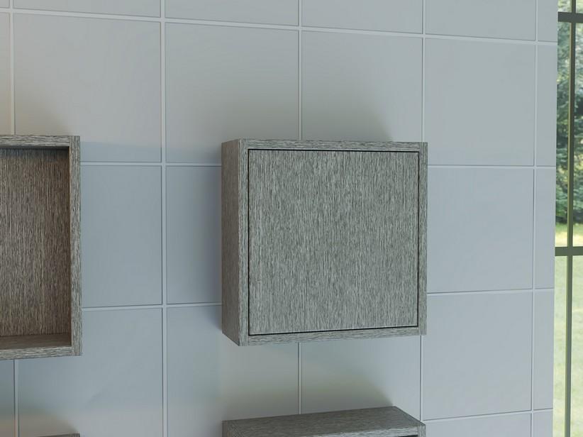 1-türiges quadratisches Hängemöbel COMPACT-39 Lärche grau | IperCeramica 1-türiges quadratisches Hängemöbel COMPACT-39 Lärche grau | IperCeramica