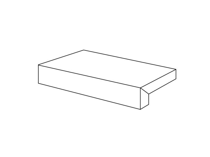 L-förmiges Element mit gerader Kante - Stufe für Treppen aus Feinsteinzeug Roter Porphyr XOUT 20X30X5 | IperCeramica L-förmiges Element mit gerader Kante - Stufe für Treppen aus Feinsteinzeug Roter Porphyr XOUT 20X30X5 | IperCeramica