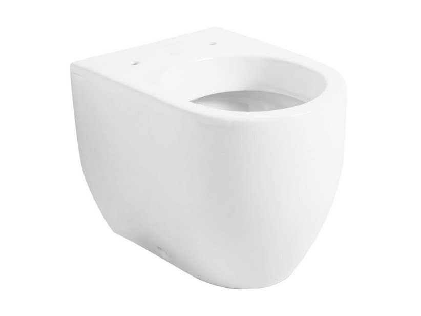 Stand-Wc Flo Matt 56 Wandbündig Versetzter Abfluss Weiss Matt | IperCeramica Stand-Wc Flo Matt 56 Wandbündig Versetzter Abfluss Weiss Matt | IperCeramica