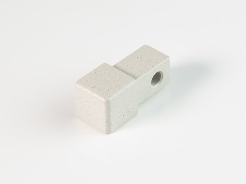 Endkappe Global Square aus Aluminium Concrete Creme 10 mm | IperCeramica Endkappe Global Square aus Aluminium Concrete Creme 10 mm | IperCeramica