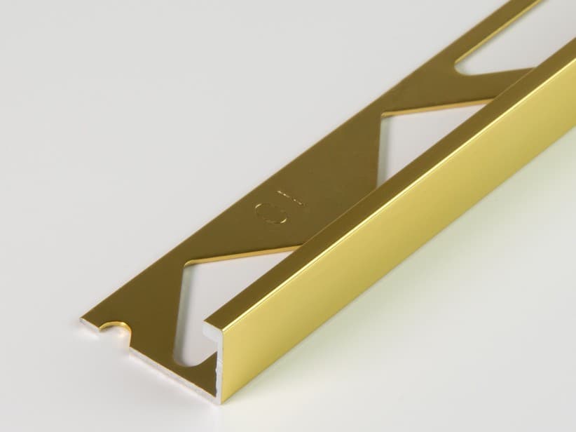 Eckprofil Global Floor Aluminium poliert Gold Stärke 10 mm Länge 2,7 m | IperCeramica Eckprofil Global Floor Aluminium poliert Gold Stärke 10 mm Länge 2,7 m | IperCeramica
