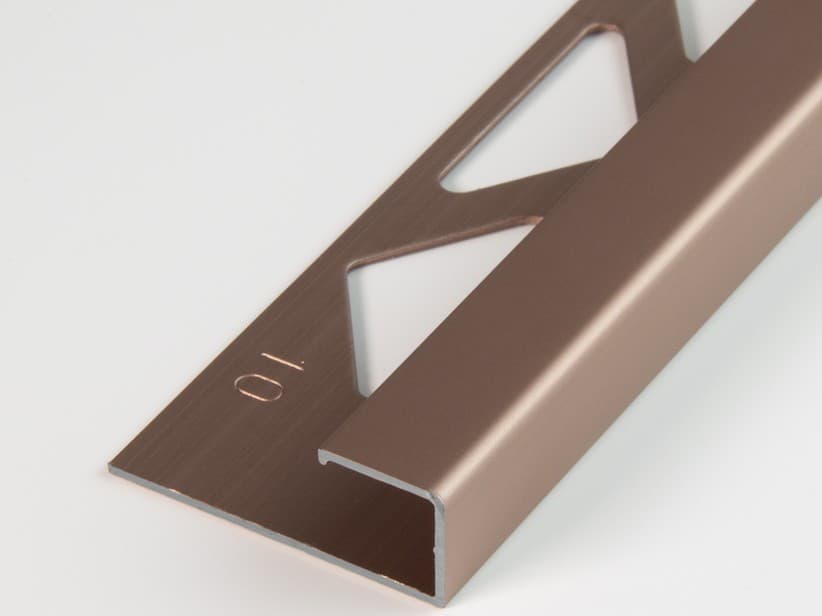 Eckprofil Global Square eloxiertes Aluminium Kupfer Stärke 10 mm Länge 2,7 m | IperCeramica Eckprofil Global Square eloxiertes Aluminium Kupfer Stärke 10 mm Länge 2,7 m | IperCeramica