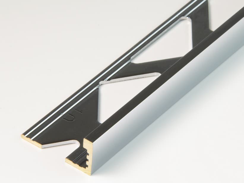 Eckprofil Global Floor Messing verchromt Stärke 10 mm Länge 2,7 m | IperCeramica Eckprofil Global Floor Messing verchromt Stärke 10 mm Länge 2,7 m | IperCeramica