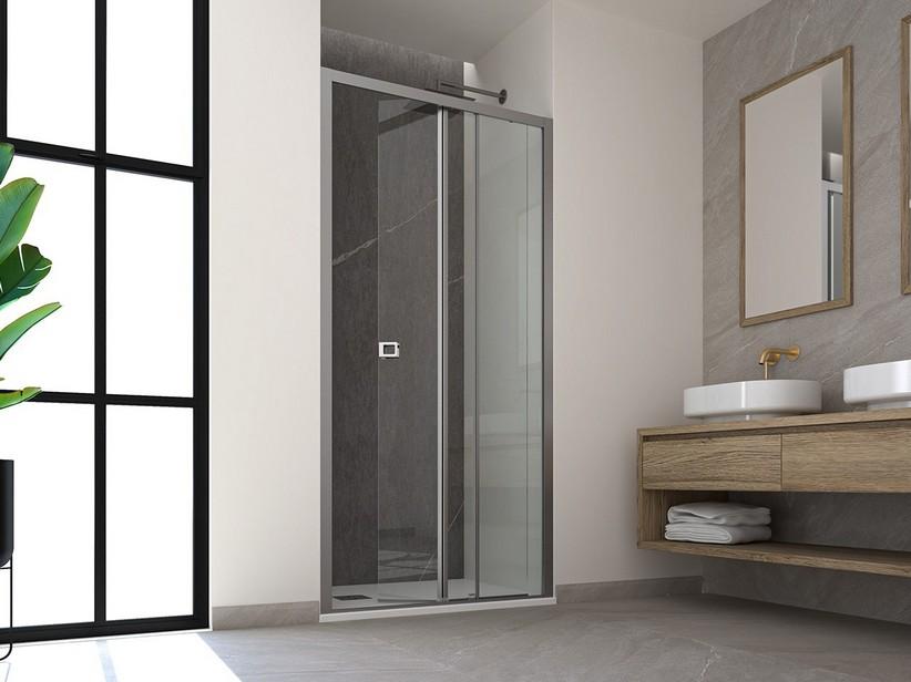 Miro' Duschtür für Nische cm 110 Rechts Glasstärke 6 mm Transparent Profile Chrom | IperCeramica Miro' Duschtür für Nische cm 110 Rechts Glasstärke 6 mm Transparent Profile Chrom | IperCeramica