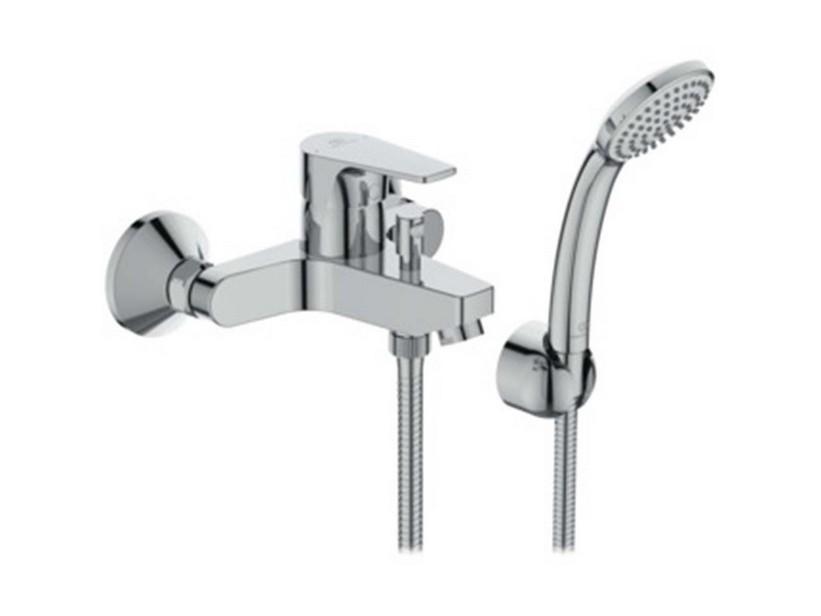 Mischer Einhebelarmatur für Badewanne mit Duschsatz Ideal Standard Cerafine D Chrom | IperCeramica Mischer Einhebelarmatur für Badewanne mit Duschsatz Ideal Standard Cerafine D Chrom | IperCeramica