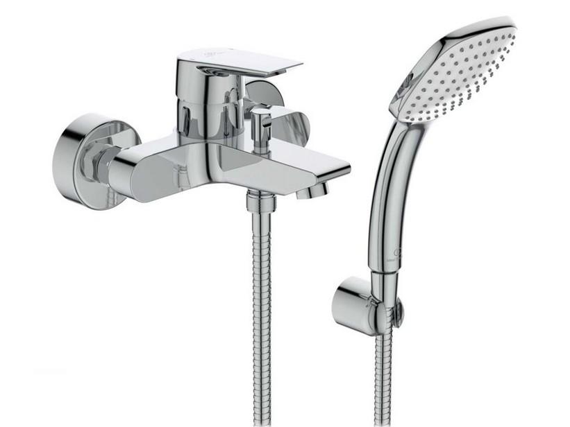 Mischer Einhebelarmatur für Badewanne mit Duschsatz Ideal Standard Ceramix Chrom | IperCeramica Mischer Einhebelarmatur für Badewanne mit Duschsatz Ideal Standard Ceramix Chrom | IperCeramica