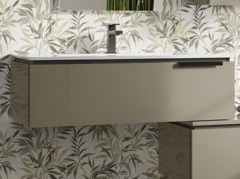 Schublade für Unterbau Touch 90xH26 cm Graubeige glänzend | IperCeramica Schublade für Unterbau Touch 90xH26 cm Graubeige glänzend | IperCeramica