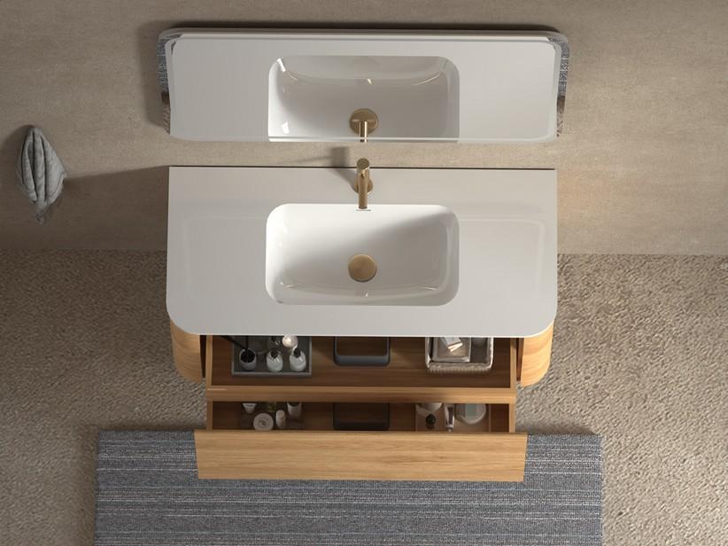 Unitop-Waschbecken Etna 100x46xH1,2 cm aus Keramik Weiß glänzend | IperCeramica Unitop-Waschbecken Etna 100x46xH1,2 cm aus Keramik Weiß glänzend | IperCeramica