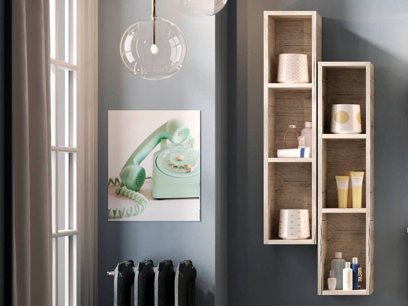 HÄNGESCHRANK SMART 3 FÄCHER 100x22x16 cm NATURAL OAK | IperCeramica HÄNGESCHRANK SMART 3 FÄCHER 100x22x16 cm NATURAL OAK | IperCeramica