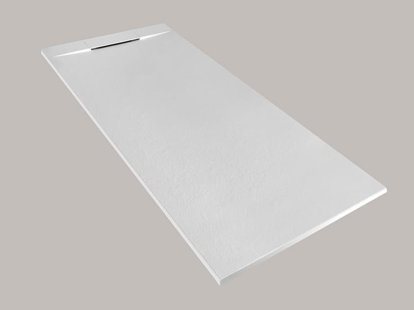 Duschwanne Matic 70x160 cm Harz mit gehämmerter Steinoptik Weiß | IperCeramica Duschwanne Matic 70x160 cm Harz mit gehämmerter Steinoptik Weiß | IperCeramica