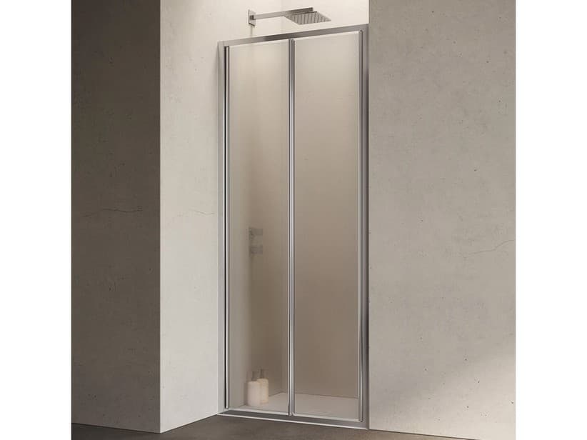 Faltduschtür Sax 100xH190 Erw. 97/101 cm Glasstärke 6 mm Chinchilla, Profile Chrom | IperCeramica Faltduschtür Sax 100xH190 Erw. 97/101 cm Glasstärke 6 mm Chinchilla, Profile Chrom | IperCeramica