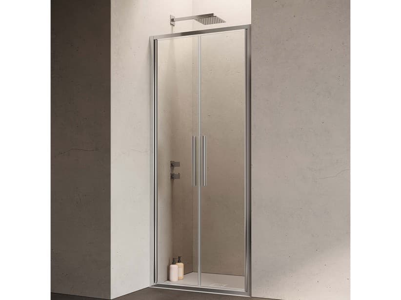 Saloonduschtür Sax 75xH190 Erw. 72/76 cm Glasstärke 6 mm Transparent, Profile Chrom | IperCeramica Saloonduschtür Sax 75xH190 Erw. 72/76 cm Glasstärke 6 mm Transparent, Profile Chrom | IperCeramica