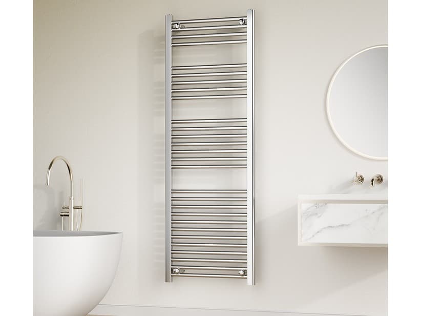 Handtuchheizkörper Flame 142x50 Chrom glänzend | IperCeramica Handtuchheizkörper Flame 142x50 Chrom glänzend | IperCeramica