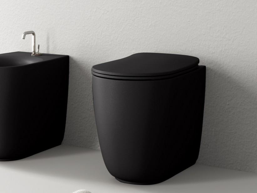 Stand-WC Nolita Mattschwarz Rimless | IperCeramica Stand-WC Nolita Mattschwarz Rimless | IperCeramica