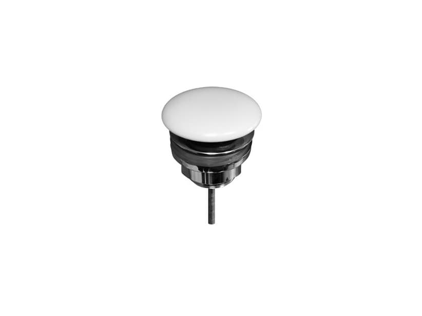Bonde click clack de lavabo Nolita blanc à écoulement libre | IperCeramica Bonde click clack de lavabo Nolita blanc à écoulement libre | IperCeramica
