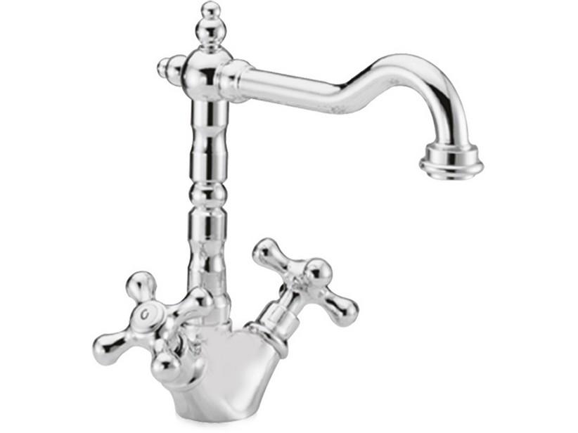 Mitigeur lavabo monotrou canne pivotante Olimpia chrome | IperCeramica Mitigeur lavabo monotrou canne pivotante Olimpia chrome | IperCeramica