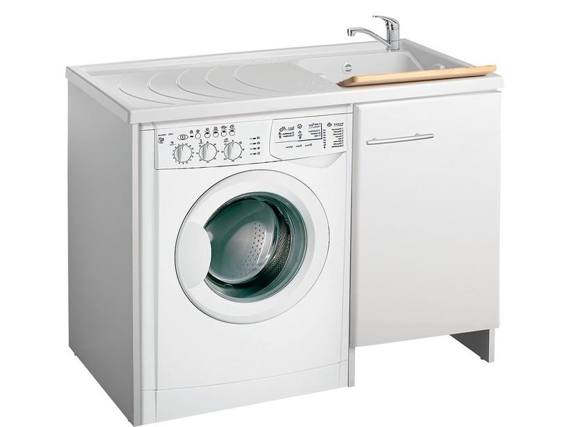 Bac à laver Magica meuble pour lave-linge 109x60 droite blanc | IperCeramica Bac à laver Magica meuble pour lave-linge 109x60 droite blanc | IperCeramica